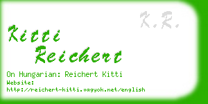 kitti reichert business card
